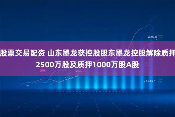 股票交易配资 山东墨龙获控股股东墨龙控股解除质押2500万股及质押1000万股A股