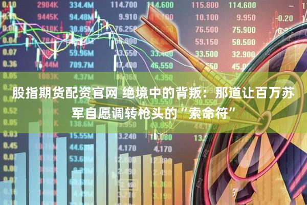 股指期货配资官网 绝境中的背叛：那道让百万苏军自愿调转枪头的“索命符”