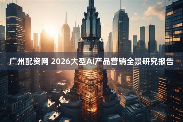 广州配资网 2026大型AI产品营销全景研究报告